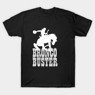 Bronco Buster White T-Shirt